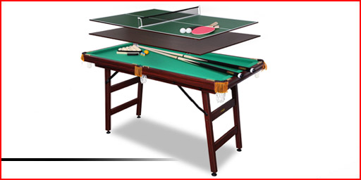 Игровой стол Twister 3-в-1: бильярд, аэрохоккей, теннис. Чёрный