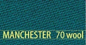 Manchester 70 wool blue green