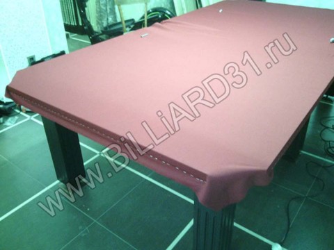 Сборка бильярдного стола АРСЕНАЛ (сукно red, 9 футов РП камень)