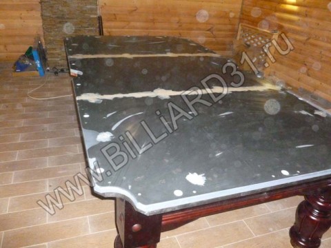 Сборка бильярдного стола CLASSIC (компании Weekend-billiard) с плитой из камня