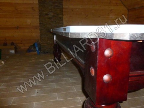 Сборка бильярдного стола CLASSIC (компании Weekend-billiard) с плитой из камня
