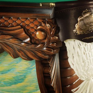 Роскошный бильярдный стол МОРСКОЙ эксклюзивной серии новосибирской фабрики 'Старт' купить в Белгороде