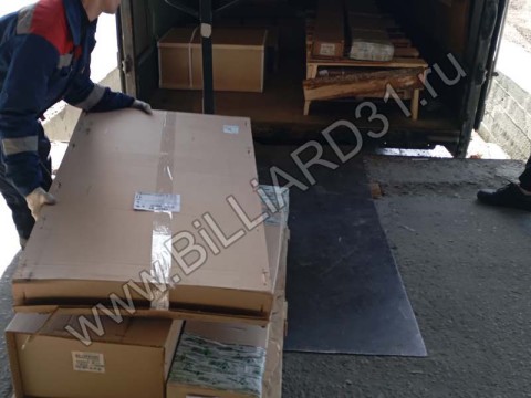 Доставка профессионального бильярдного стола АРСЕНАЛ II (Белгород, Дубовое)