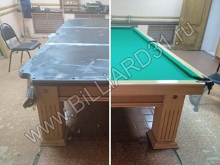 Перетяжка сукна на бильярдном столе в Пристени Курской области