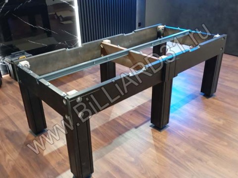 Сборка в Белгороде бильярдного стола ОМЕГА III 8 футов (soho-dark, burgundy)