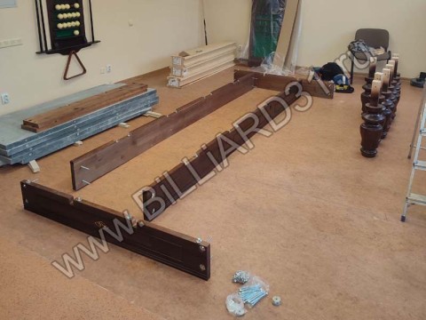 Сборка бильярдного стола 'Классик' 12 футов на сланце (Белгород)