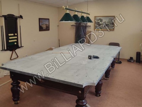Сборка бильярдного стола 'Классик' 12 футов на сланце (Белгород)