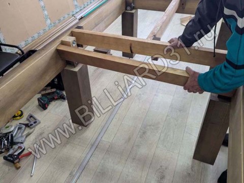 Сборка бильярдного стола СИБИРЬ 9 футов ЛДСП в Чернянском районе Белгородской области