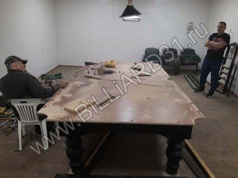 Реставрация бильярдного стола 10 футов от 'Старт' в Валуйках Белгородской области