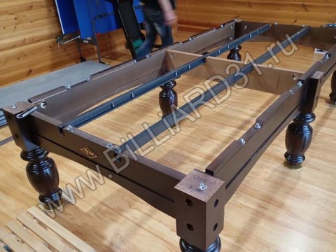 Сборка профессионального бильярда АРСЕНАЛ II 10 футов на сланце (Белгород, Дубовое)