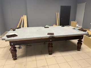 Сборка бильярдного стола в Старом Осколе - 'Классик' 10 футов на Super Stone