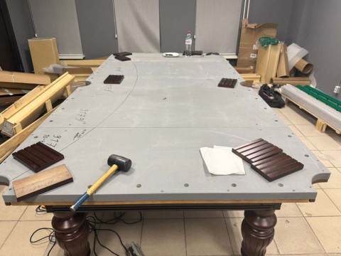 Сборка бильярдного стола в Старом Осколе - 'Классик' 10 футов на Super Stone