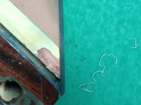 Ремонт 12-ти футового бильярдного стола в санатории Красиво