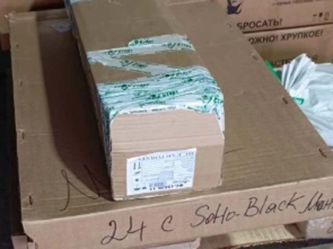 Предновогодняя доставка бильярда ОМЕГА выкраски Black