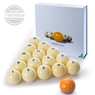 Купить в Белгороде бильярдные шары Dyna | spheres Prime Pyramid Next Gen 68 мм yellow