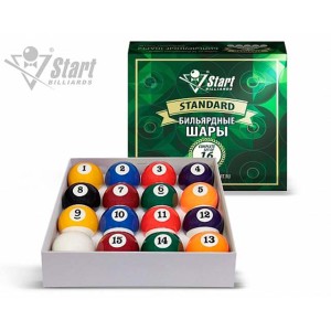 Бильярдные шары для пула Start Billiards STANDARD 57,2 мм купить в Белгороде