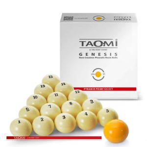 Купить в Белгороде бильярдные шары для пирамиды TAO-MI GENESIS 68 мм желтый биток
