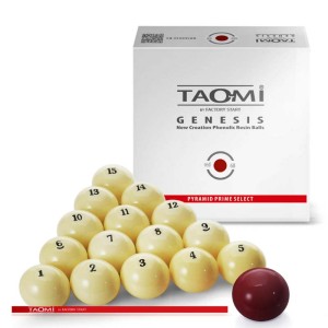 Купить в Белгороде бильярдные шары для пирамиды TAO-MI GENESIS 68 мм бордовый биток